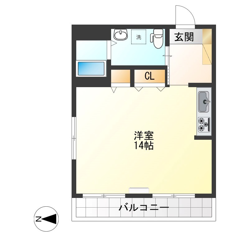 フロンティア 207号室 間取り