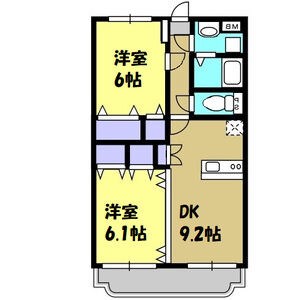 Y&Mティースマイル 203号室 間取り