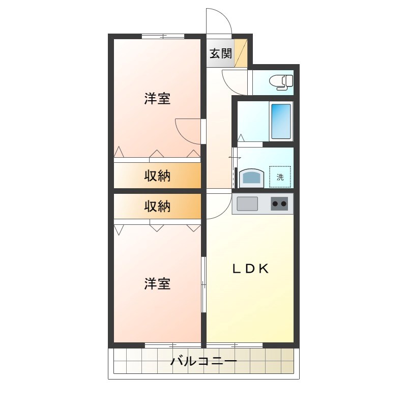 メゾングリーンモールⅡ 303号室 間取り