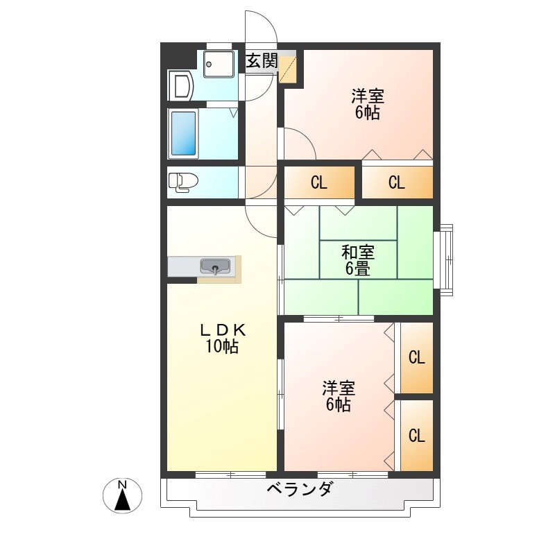 Y.M Hayashi 401号室 間取り