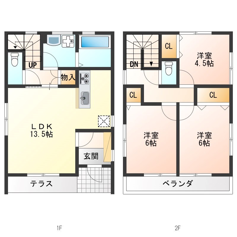 下戸祭1丁目戸建　C 間取り