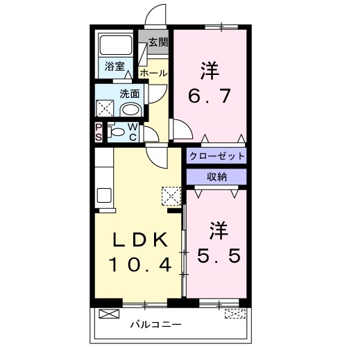 マリッチＹＳ．参番館 302号室 間取り