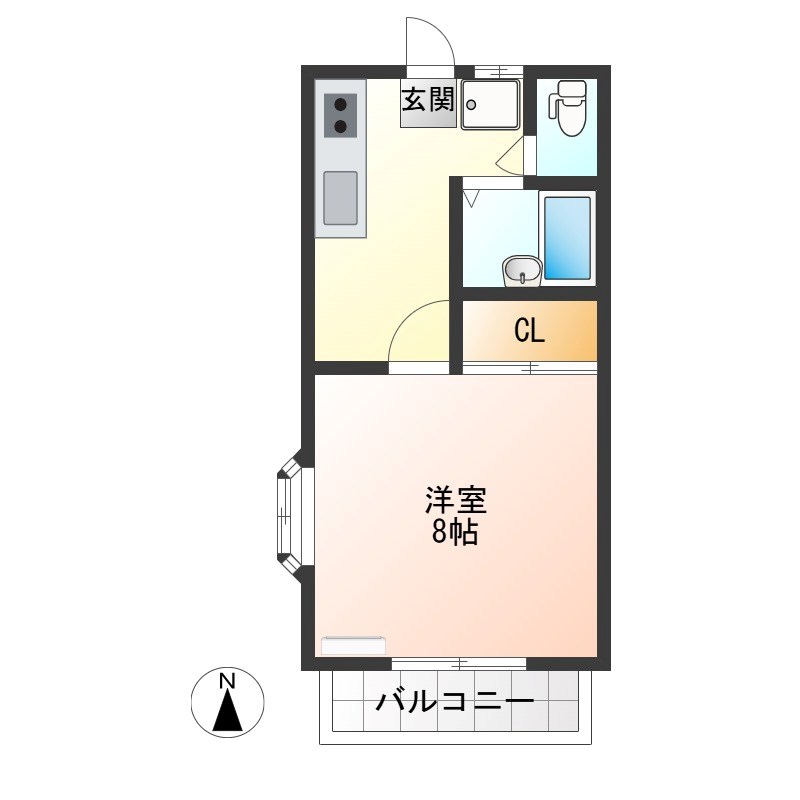 チェリー・ヒルズ 203号室 間取り