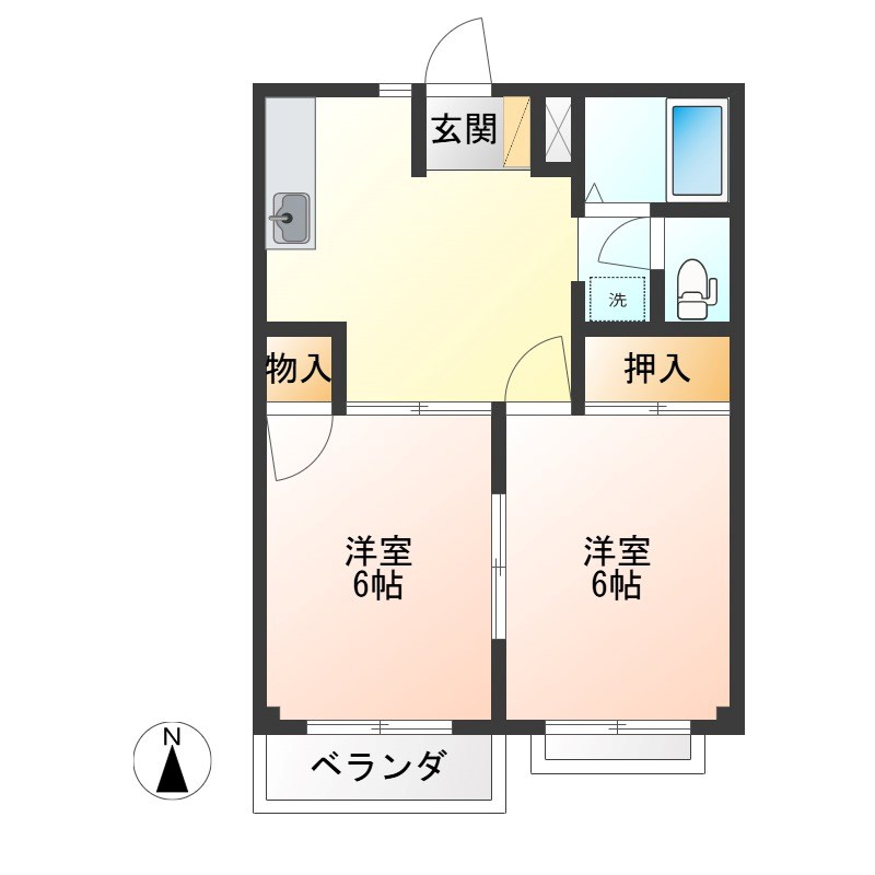 ストーンズプラザC 201号室 間取り