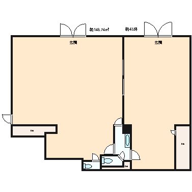 日総ビル 1F号室 間取り