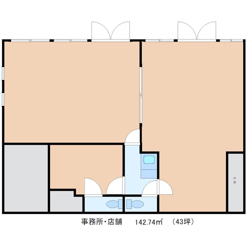 日総ビル 1F号室 間取り