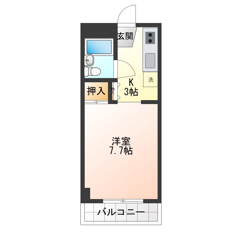 エスペランサ喜沢  406号室 間取り