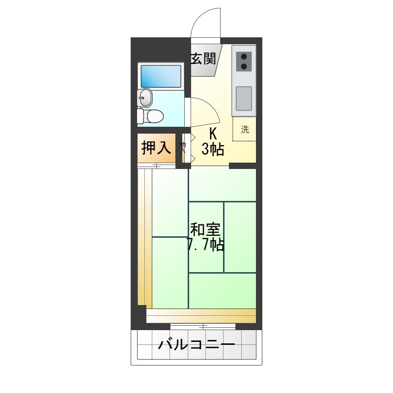 エスペランサ喜沢  603号室 間取り