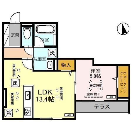 TORISIAS　南大通り 103号室 間取り