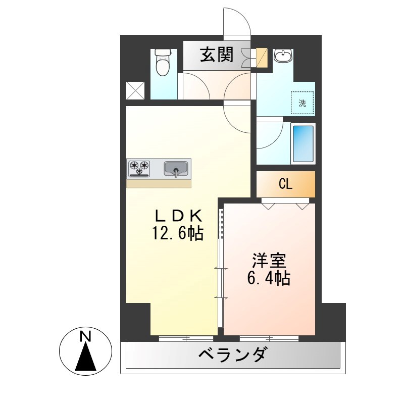 サンモールF.K.D 間取り図