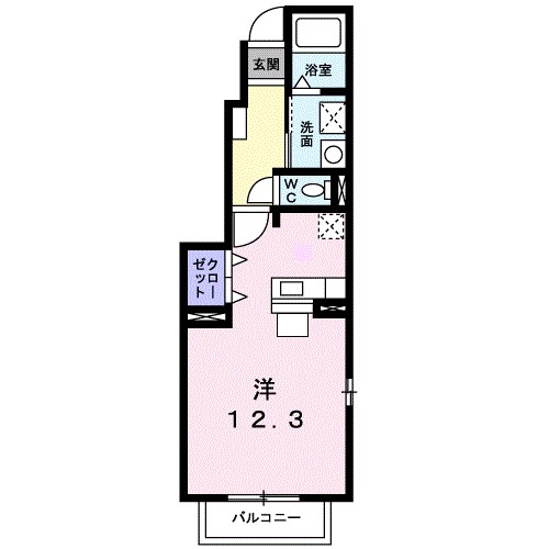 スペランツァ 101号室 間取り