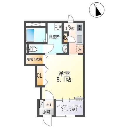 デュランダル.West 103号室 間取り