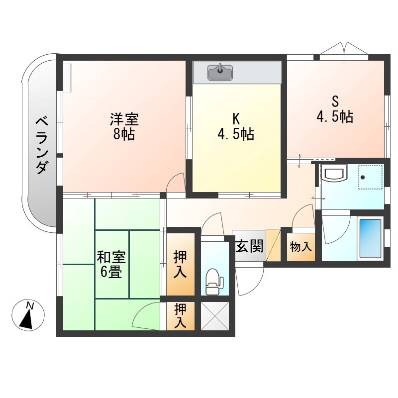 清住ハイツ 307号室 間取り