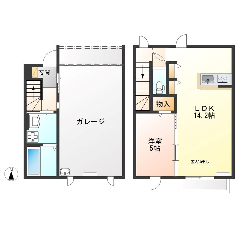 タルガ・フローリオ弥生 106号室 間取り