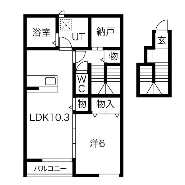 タルガ・フローリオ弥生 201号室 間取り