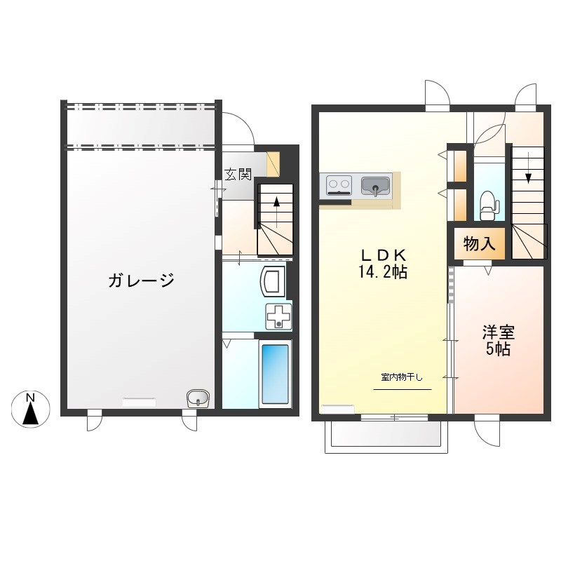 タルガ・フローリオ弥生 107号室 間取り