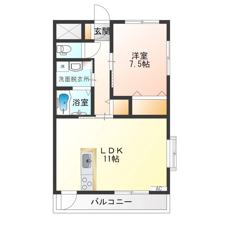 ルミエール鶴田 間取り