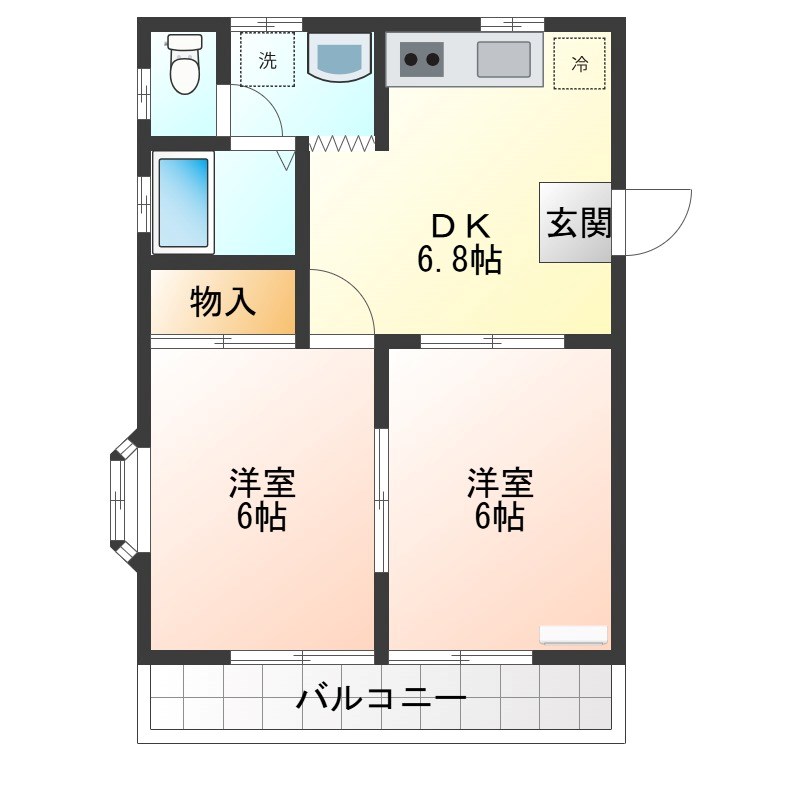 アモーラルⅢ 101号室 間取り