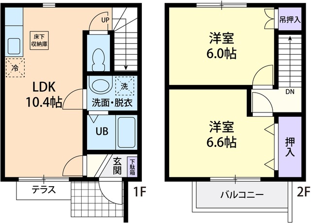 ハナミズキ 101号室 間取り