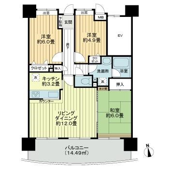 ナイスアーバン元今泉 13F号室 間取り