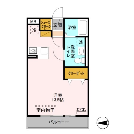 BiZ　STAY宇都宮  102号室 間取り