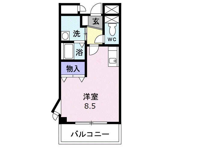 グレイス　ヴィラ 206号室 間取り