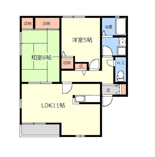 ラフォーレいずみ野 C202号室 間取り