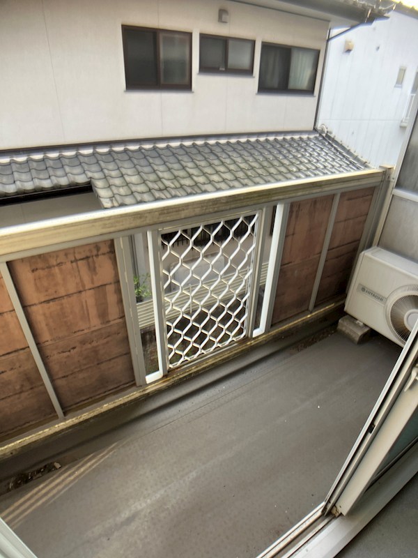 西川田第8レジデンス ベランダ