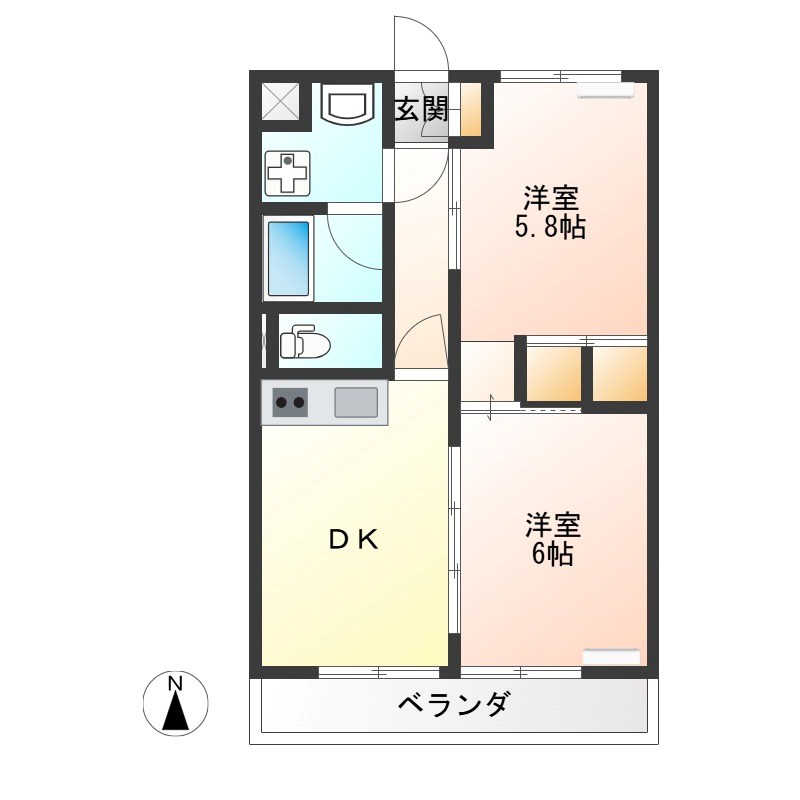 セプト エトワール 302号室 間取り