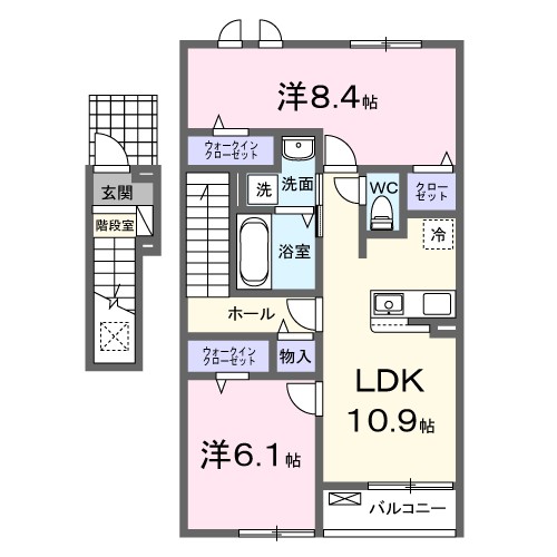 アレンデールⅡ 202号室 間取り