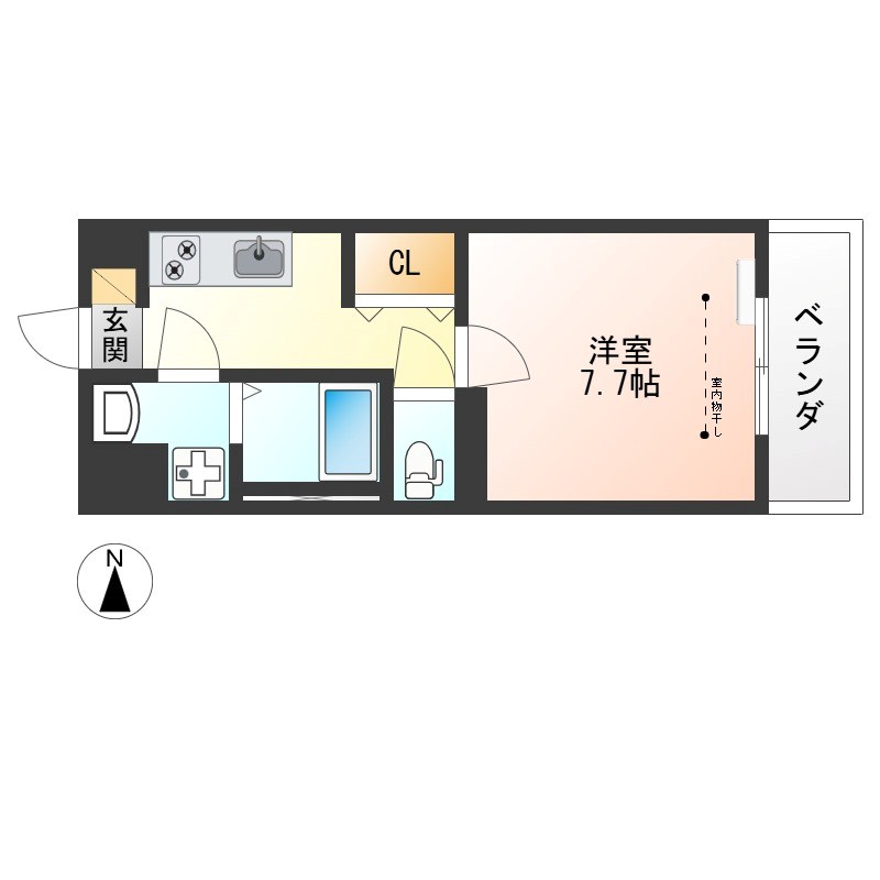 IRSG 105号室 間取り