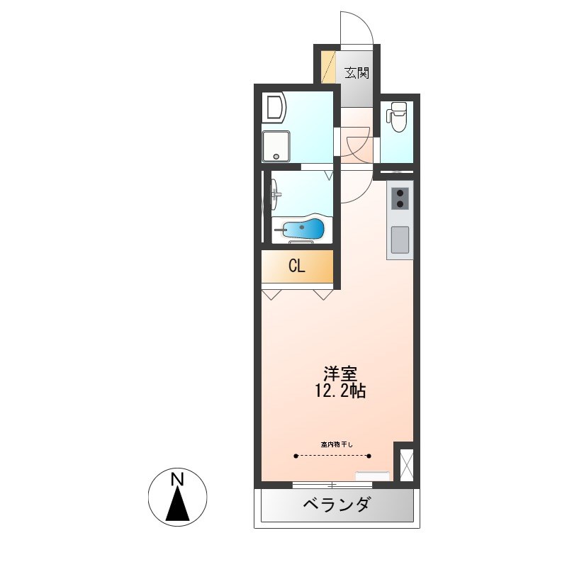 グランバロン宇都宮 902号室 間取り