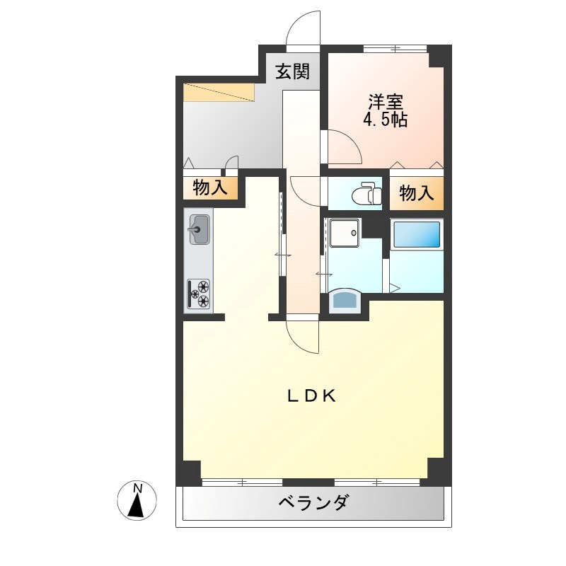 陽南イタリハイツ 間取り