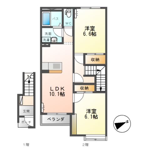 ラ・パレット 間取り図