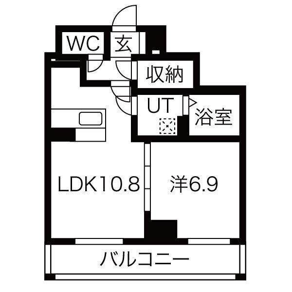 ラミューズ宇都宮ウエスト 205号室 間取り