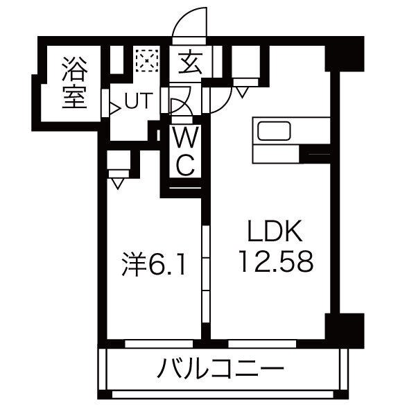 ラミューズ宇都宮ウエスト 303号室 間取り