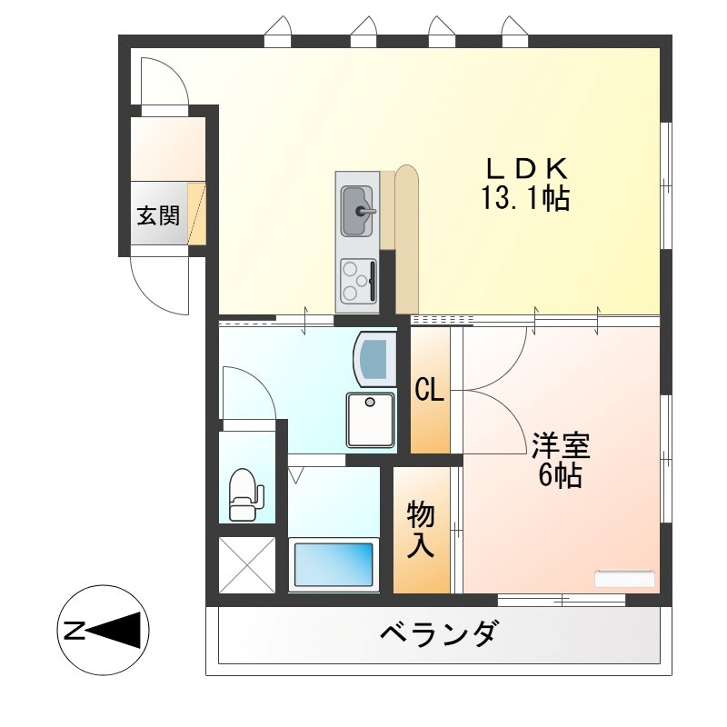 ハーネス戸祭 間取り図