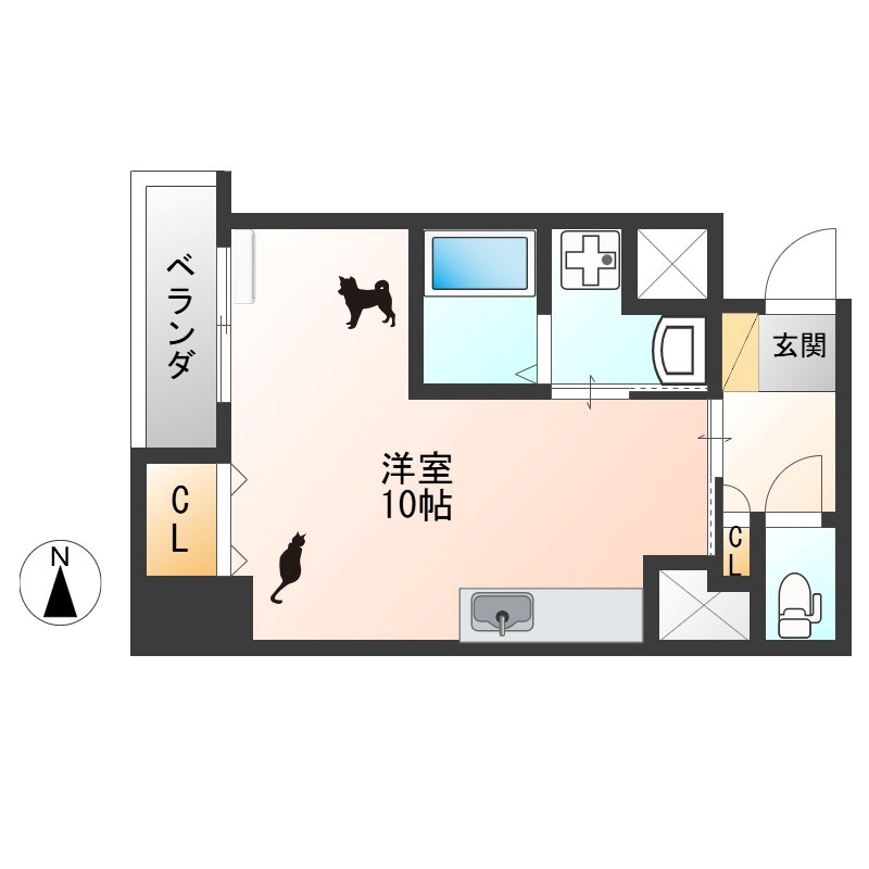 CASA Rilassante 403号室 間取り