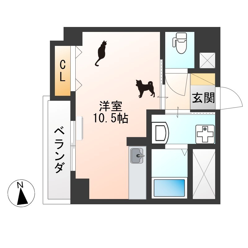 CASA Rilassante 701号室 間取り