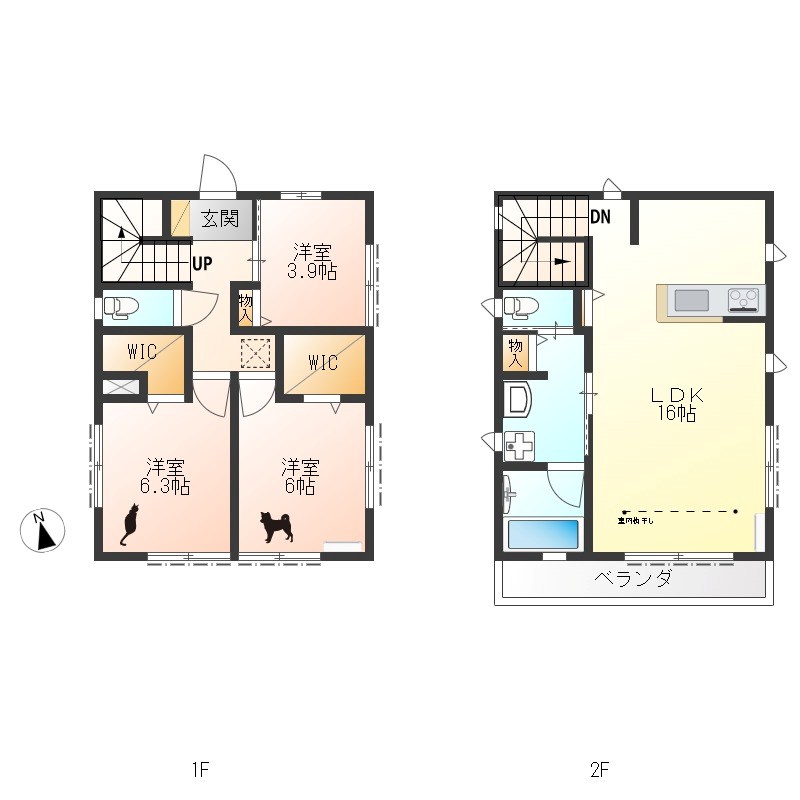 ノア　ビレッヂ　D棟 間取り