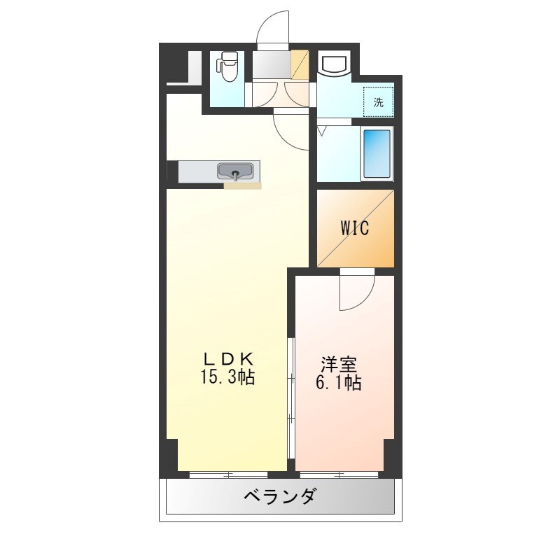 アグレアーブル 805号室 間取り