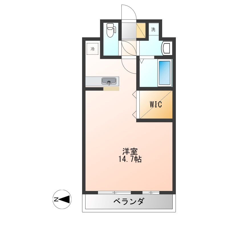 壱番館元今泉 207号室 間取り