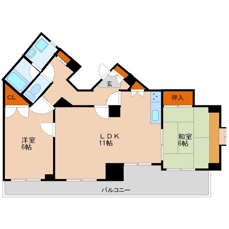 ビュー雷神Ⅰ 間取り図
