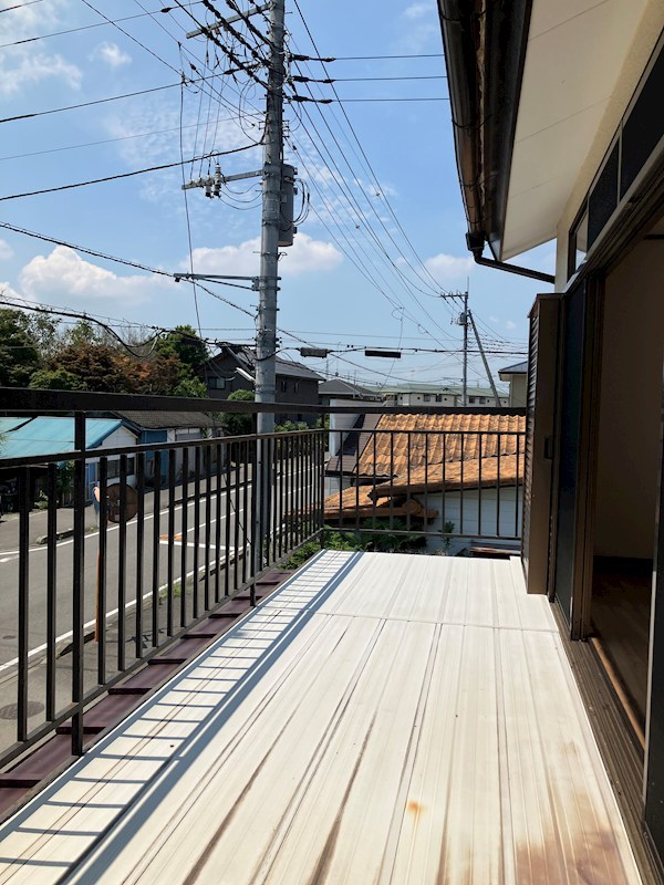 妻沼貸家 ベランダ