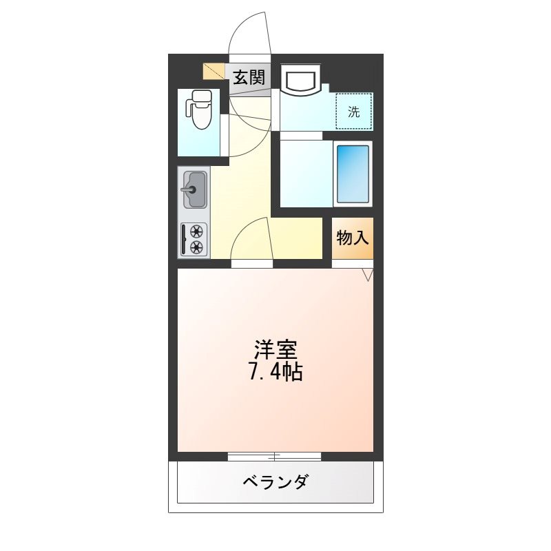 ルミライズ一条 101号室 間取り