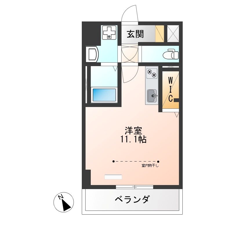 ラミューズ宇都宮ウエスト 502号室 間取り