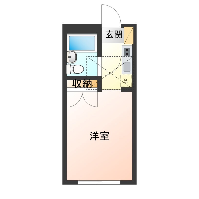 ロイヤルコーポ愛宕 107号室 間取り