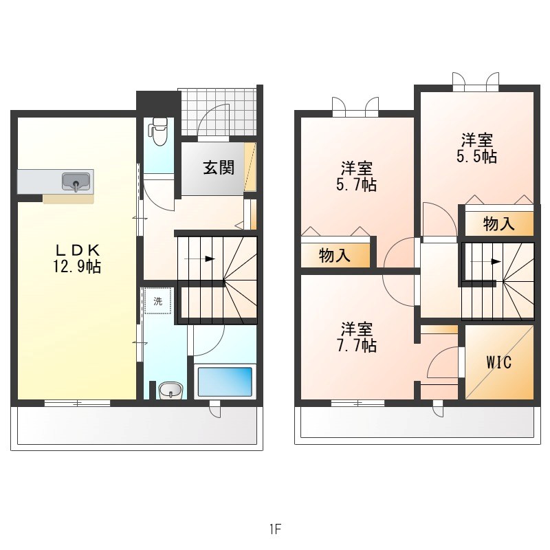 もてぎテラスⅠ 103号室 間取り