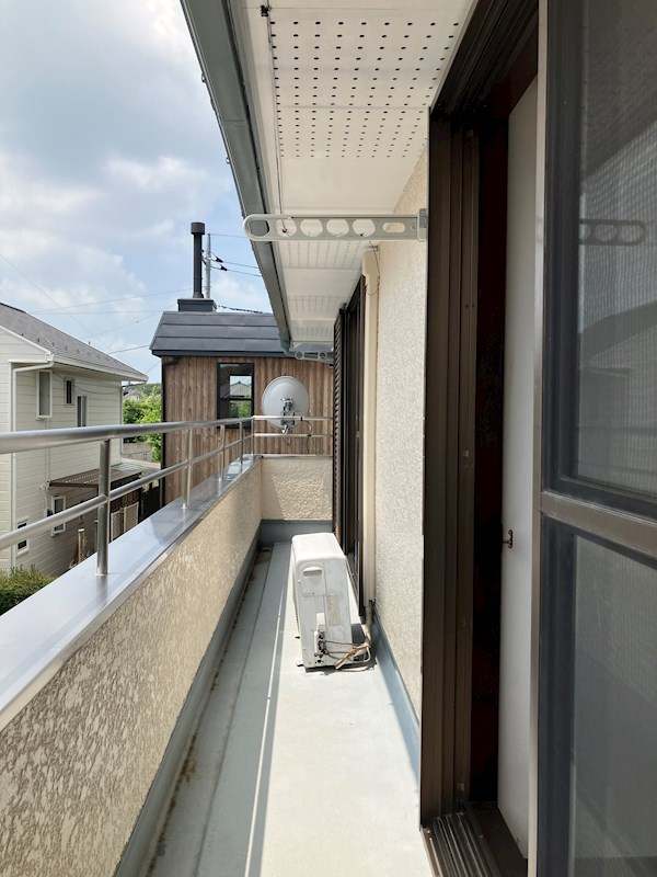 戸祭台貸家 ベランダ