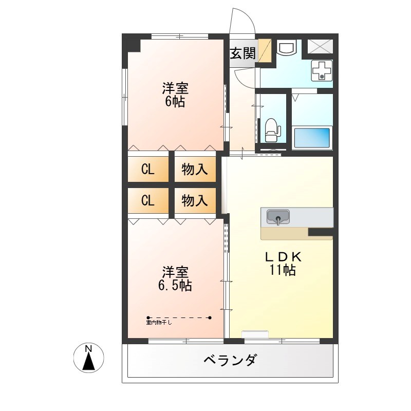 プランドール 間取り図